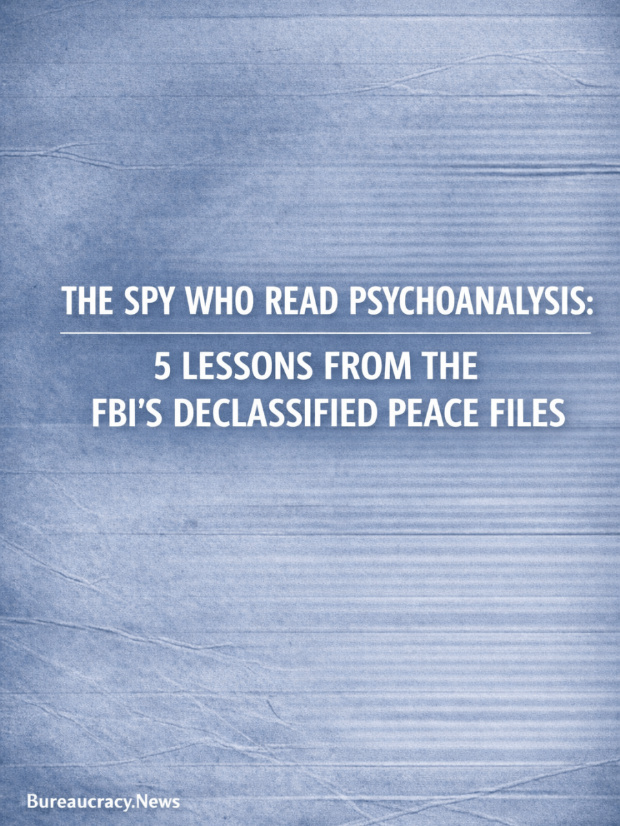 The Spy Who Read Psychoanalysis: 5 Surprising Lessons from the FBI’s Declassified Peace&nbsp;Files